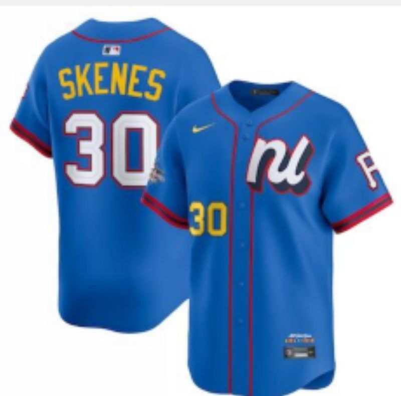 Men 2025 Pittsburgh Pirates #30 Skenes Blue All star Nike MLB Jersey style 5